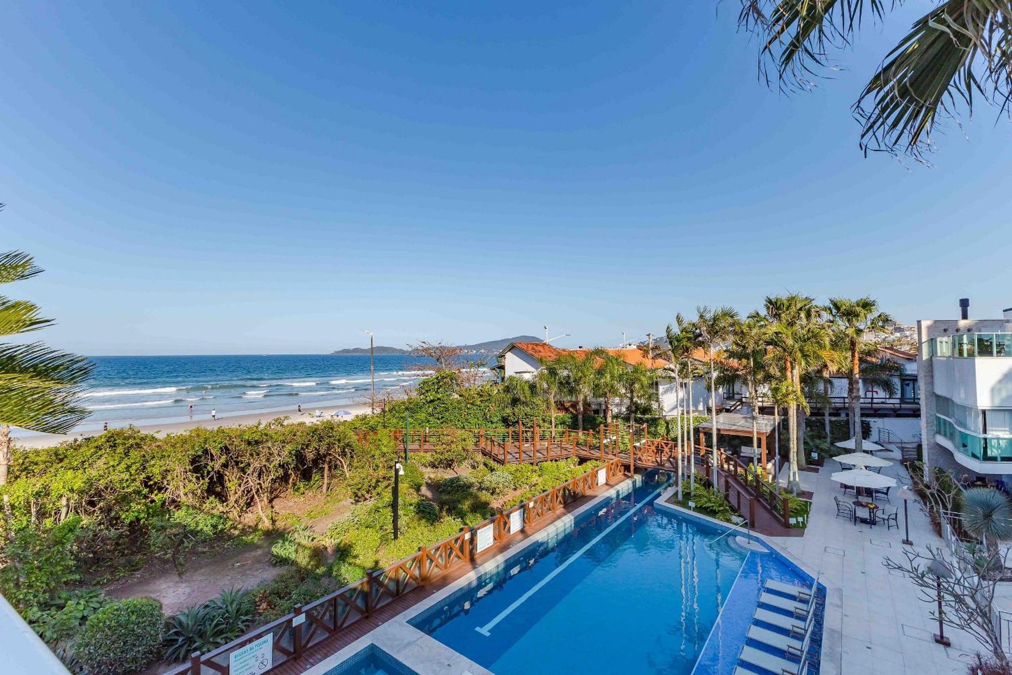 בומבינאס Varandas Do Atlantico - Confortavel Apto Em Condominio Pe Na Areia מראה חיצוני תמונה